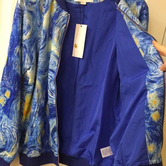 Van Gogh Starry Night Bomber Jacket - Picture 7 of 9